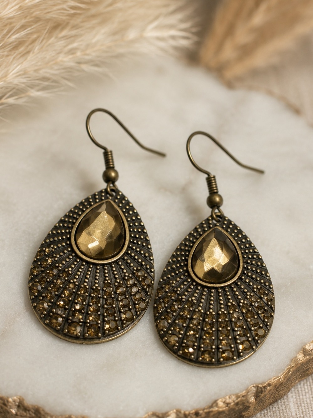 NEW | PAPARAZZI “Urban Relic” Brass Hook teardrop Earrings